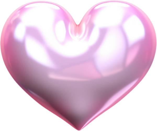 3D Y2K Pink Heart