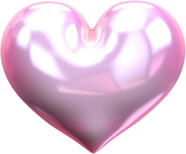 3D Y2K Pink Heart