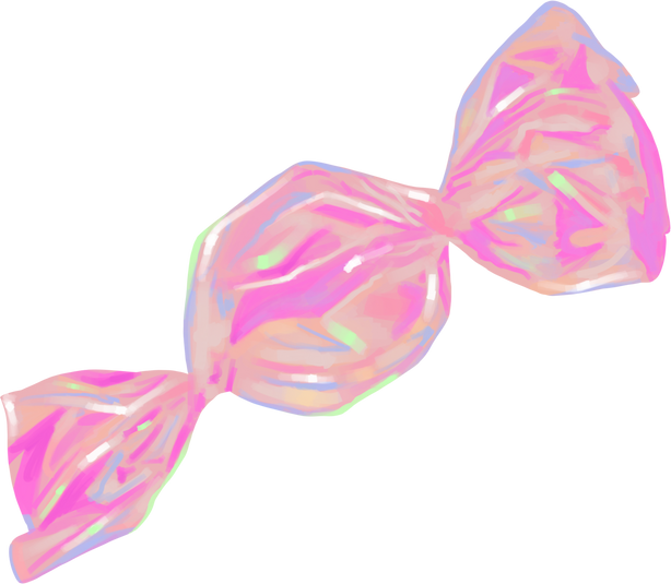 Dreamy Soft Painterly Holographic Candy